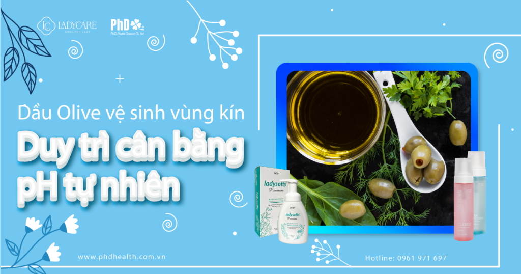 Dầu Olive vệ sinh vùng kín, Duy trì pH tự nhiên