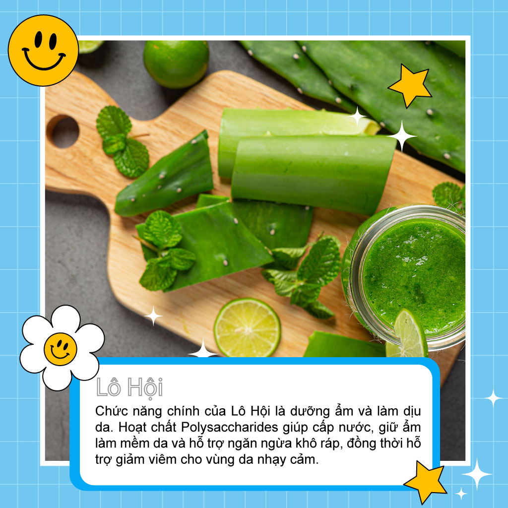 Lô Hội Dưỡng Ẩm Trà Xanh Làm Sáng Vùng Kín