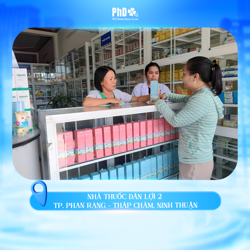 Đồng hành hợp tác cùng Nhà Thuốc Dân Lợi 02 mang giải pháp làm sạch dịu nhẹ đến phụ nữ tại khu vực miền Trung. 