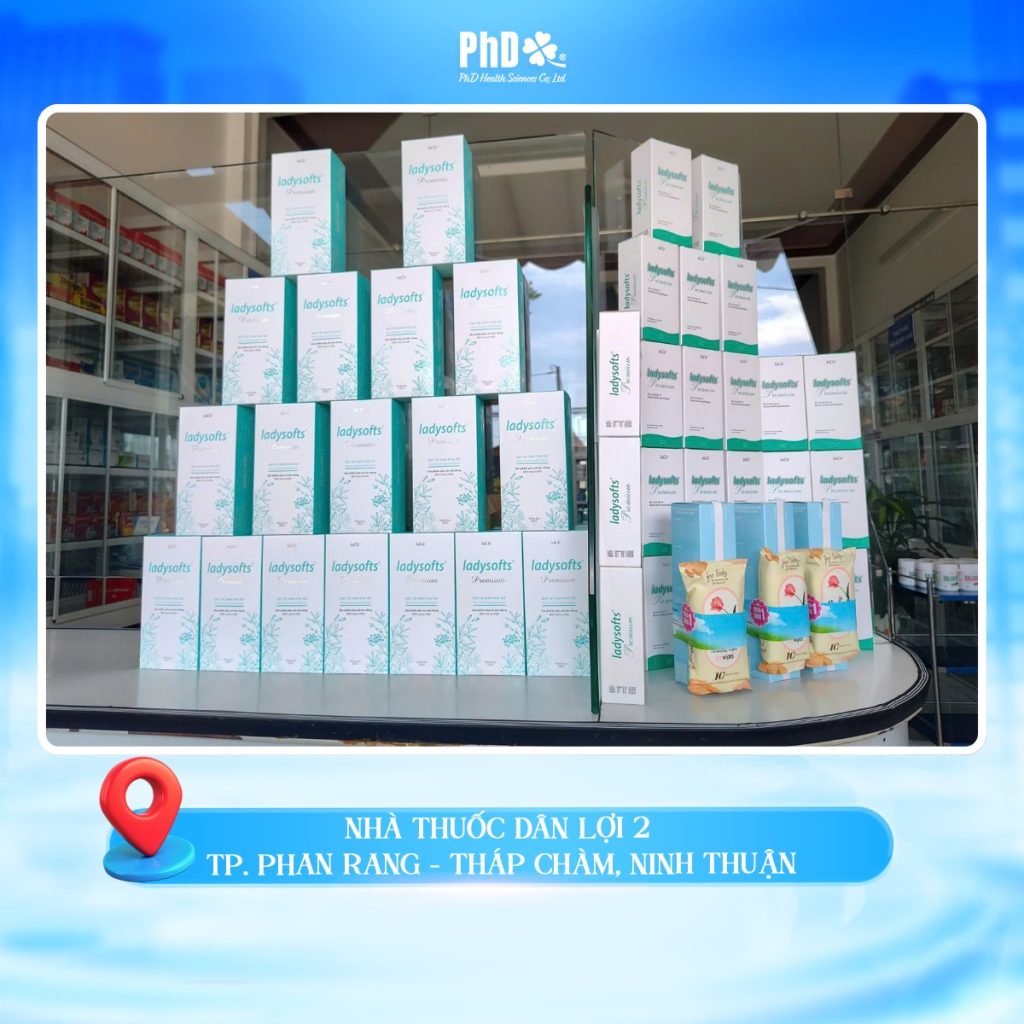 Tặng ngay khăn ướt vùng kín khi mua các sản phẩm Ladycare. tạo nhà thuốc Dân Lợi. 