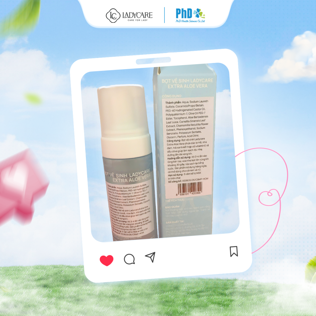 Việc Ladycare có tem phụ Tiếng Việt nhằm nâng cao uy tín cũng như tính minh bạch của sản phẩm.