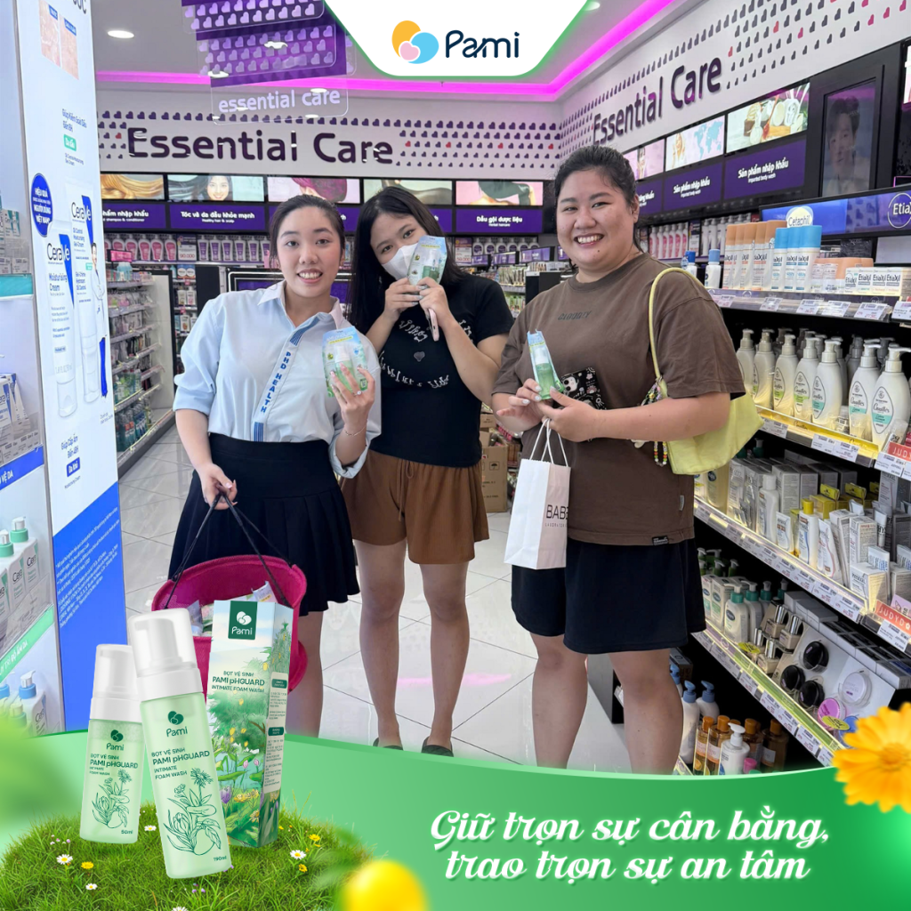 Chỉ cần đến Medicare, bạn sẽ nhận được ngay bọt vệ sinh Pami pHGUARD 50ml miễn phí.