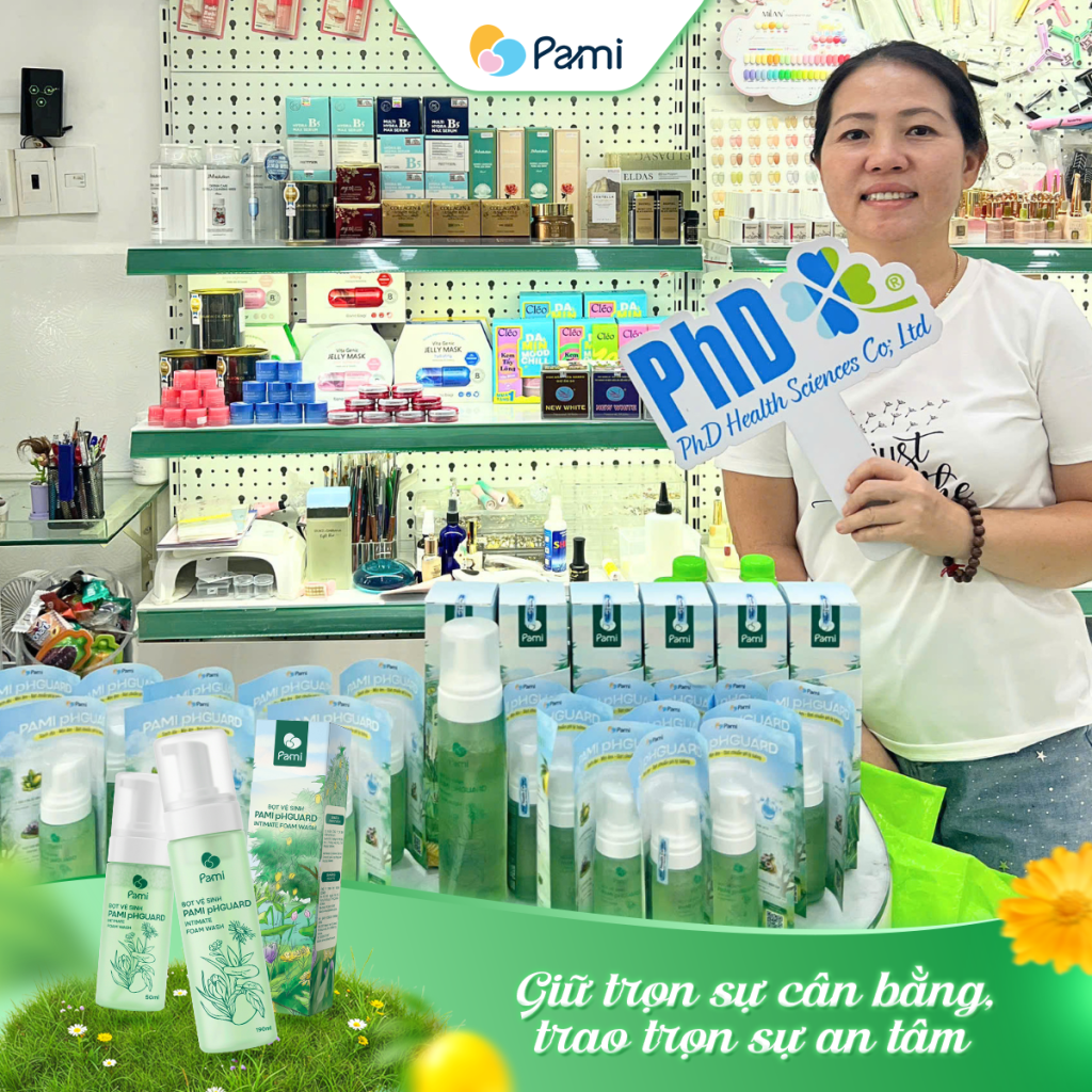Hành trình của Pami tại các điểm bán.