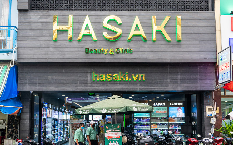 Hasaki - chuỗi thương hiệu mỹ phẩm và phòng khám da liễu chất lượng tại Việt Nam.
