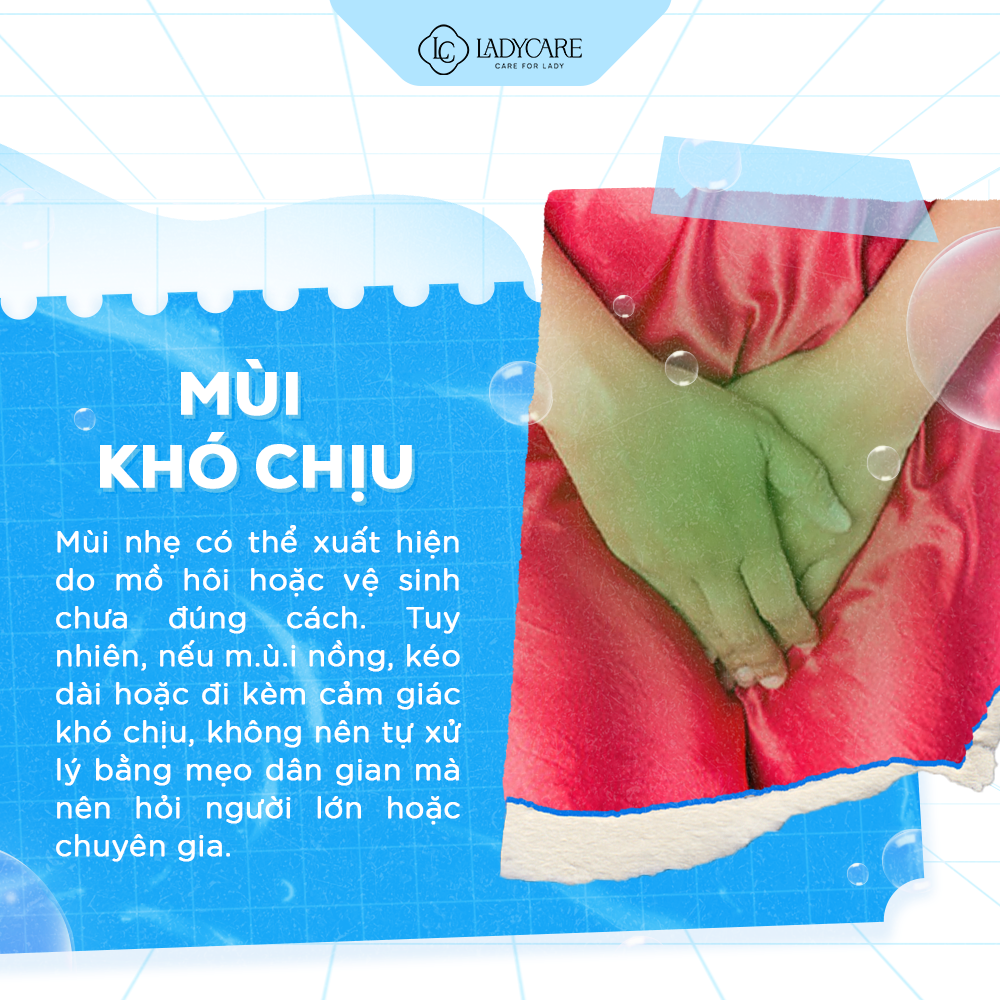 Vùng kín có mùi khó chịu