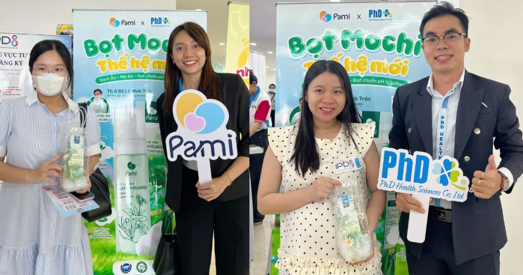 Bọt vệ sinh Pami đồng hành cùng mẹ bầu tại 