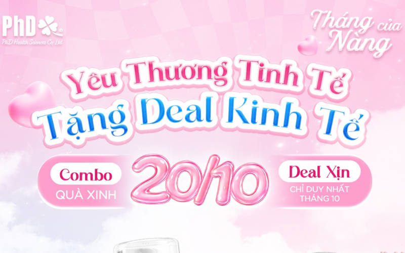 Khuyến mãi 20/10 cùng PhD: Deal 